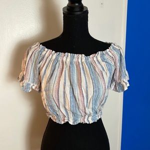 Ocean Drive Tank Top - Blue/Pink /White